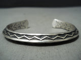 Important Vintage Native American Navajo Sunshine Reeves Sterling Silver Bracelet-Nativo Arts