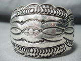 Marc James Navajo Native American Sterling Silver Huge Bracelet-Nativo Arts