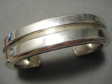 Thickest Heavy 237 Vintage Native American Navajo Sterling Silver Bracelet-Nativo Arts