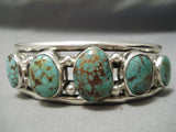 Thicker And Heavy Vintage Native American Navajo Royston Turquoise Sterling Silver Bracelet-Nativo Arts
