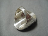Striking Vintage Navajo Fred Platero Sterling Silver Native American Ring-Nativo Arts