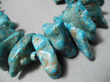 Tremendous Vintage Navajo Turquoise Necklace Old Native American-Nativo Arts