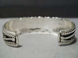 Impressive Vintage Native American Navajo Sleeping Beauty Turquoise Sterling Silver Bracelet Old-Nativo Arts