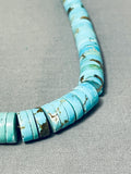 Fabulous Vintage Santo Domingo #8 Turquoise Mine Sterling Silver Necklace-Nativo Arts