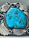 Monster Museum Vintage Native American Navajo Old Morenci Turquoise Sterling Silver Bracelet-Nativo Arts