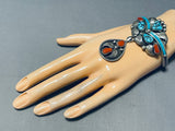 One Of The Most Unique Vintage Native American Navajo Turquoise Heishi Sterling Silver Bracelet-Nativo Arts