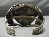 One Of The Best Vintage Native American Navajo Lone Mountain Turquoise Sterling Silver Bracelet-Nativo Arts