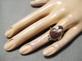 Striking Vintage Navajo Wildhorse Sterling Silver Ring Native American-Nativo Arts
