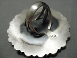 Biggest Best Native American Navajo Lapis Sterling Silver Ring-Nativo Arts