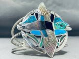 The Best Native American Hummingbird Turquoise Sterling Silver Bracelet-Nativo Arts