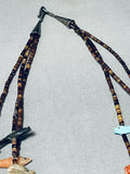 Drop Dead Gorgeous Vintage Native American Zuni Turquoise Sterling Silver Necklace-Nativo Arts