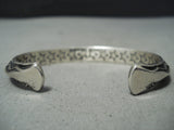 Important Vintage Native American Navajo Sunshine Reeves Sterling Silver Bracelet-Nativo Arts