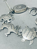 Important Willie Family Vintage Native American Navajo Sterling Silver Animal Bracelet-Nativo Arts