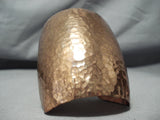 Fabulous Huge Navajo Native American Copper Hammered Cuff-Nativo Arts