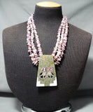 Native American Important Santo Domingo Signed Purple Shell Turquoise Butterfly Necklace-Nativo Arts