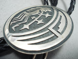Noteworthy Vintage Native American Hopi Sterling Silver Bolo-Nativo Arts