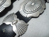Phil Begay Vintage Navajo Sterling Silver Concho Belt Native American Old-Nativo Arts