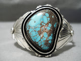 Museum Vintage Native American Navajo Jeff Lee Bisbee Turquoise Sterling Silver Bracelet-Nativo Arts