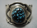 Best Vintage Native American Navajo Godber Turquoise Sterling Silver Tommy Jackson Ring-Nativo Arts