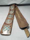 Huge Heavy Museum Vintage Native American Navajo Turquoise Sterling Silver Concho Belt-Nativo Arts