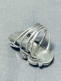 Native American Extremely Rare Watch Turquoise Coral Sterling Silver Ring-Nativo Arts
