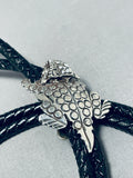 Unbelievable Native American Navajo Sterling Silver Toad Bolo-Nativo Arts