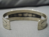 Important Hallmark Vintage Native American Navajo Tommy Moore Turquoise Sterling Silver Bracelet-Nativo Arts