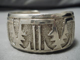 Important Randy Hoskie Vintage Navajo Sterling Silver Native American Bracelet-Nativo Arts