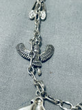 One Of The Most Unique Vintage Southwestern Sterling Silver Fetish Necklace-Nativo Arts