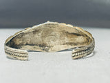 Swirling Works Vintage Native American Navajo Sterling Turquoise Bracelet-Nativo Arts