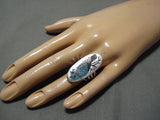 Important Harlan Coonsis Blue Jay Sterling Silver Turquoise Native American Ring-Nativo Arts