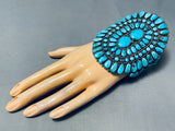 One Of The Best Ever Vintage Native American Navajo Turquoise Sterling Silver Bracelet-Nativo Arts