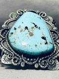 Gasp! 146 Grams Vintage Native American Navajo Turquoise Sterling Silver Bracelet-Nativo Arts