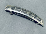 Impressive Native American Navajo Sterling Silver Hair Barrette-Nativo Arts