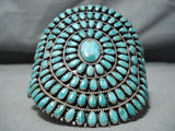Authentic Best Vintage Native American Navajo Larry Begay Turquoise Sterling Silver Bracelet-Nativo Arts