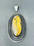 Micro Precision Hand Tooled Native American Navajo Honeybee Jasper Sterling Silver Pendant-Nativo Arts