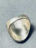 Exceptional Vintage Native American Navajo Kingman Turquoise Sterling Silver Ring-Nativo Arts
