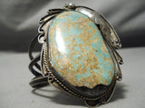 Colossal Vintage Native American Navajo Old Royston Turquoise Sterling Silver Bracelet-Nativo Arts