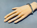 Fascinating Vintage Native American Navajo Sterling Silver 14k Gold Geometric Bracelet-Nativo Arts