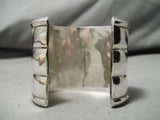 One Of Best Vintage Zuni Native American Inlay Tuquoise Sterling Silver Bracelet-Nativo Arts