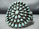 Heavy Vintage Native American Navajo Royston Turquoise Sterling Silver Bracelet-Nativo Arts