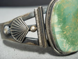 Important Early Steve Arviso Vintage Native American Navajo Turquoise Sterling Silver Bracelet-Nativo Arts