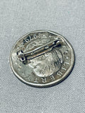 Unique Native American Navajo Susan B Anthony Coin Pin-Nativo Arts
