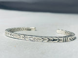 Fabulous San Felipe Signed Sterling Silver Bracelet-Nativo Arts