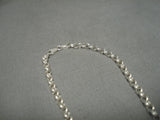 Marvelous Vintage Native American Navajo Blue Diamond Turquoise Sterling Silver Necklace-Nativo Arts