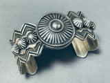 Some Of The Most Detailed Vintage Native American Navajo Sterling Silver Stamped Bracelet-Nativo Arts