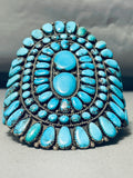 One Of The Best Ever Vintage Native American Navajo Turquoise Sterling Silver Bracelet-Nativo Arts