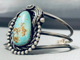 Key Begay Vintage Native American Navajo #8 Turquoise Sterling Silver Bracelet Cuff-Nativo Arts