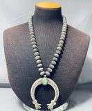 One Of The Best Native American Navajo Hand Wrought Sterling Silver Royston Turquoise Necklace-Nativo Arts