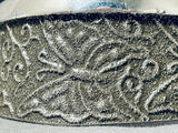 One Of A Kind Native American Navajo Sterling Silver Butterfly Bracelet-Nativo Arts